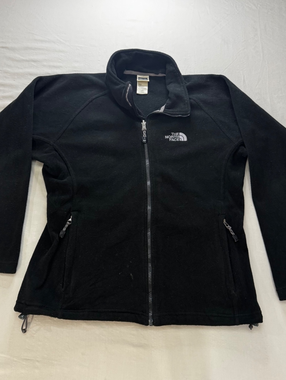The North Face Women’s Large Black Soft Shell Jacket Full Zip Fleece Lined
